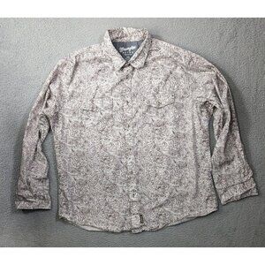 Wrangler Retro Premium Shirt Mens XXL Long Sleeve Button All Over Print